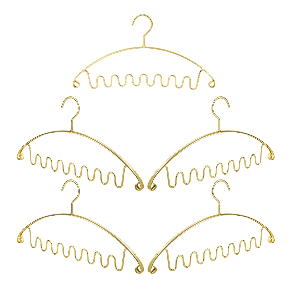 

5pcs Wavy Men Tie Scarf Closet Belt Belt ganizer Hanger Accessory ganizers Racks Accessories Scarf Hanger Rack