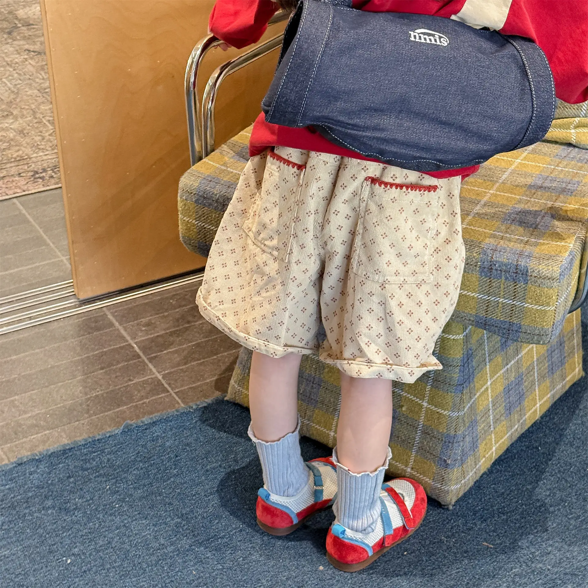 

2026 Spring New Children Casual Shorts Fashion Print Girls Middle Pants Cotton Baby Boys Loose Shorts Kids Toddler Clothes