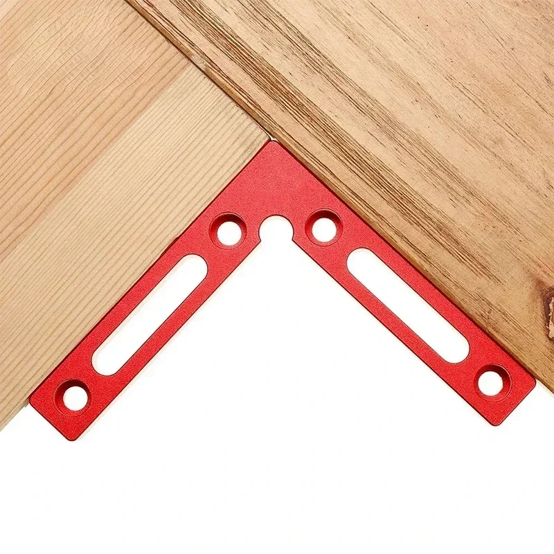 90 Degree Positioning Square Right Angle Clamp Aluminum L Block W/ Scale Woodworking Clamp Tool for Picture Frame Box Drawe