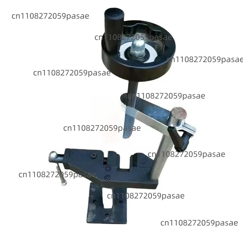 Multi-functional fuel injector maintenance bench vise with pump nozzle spring compression function