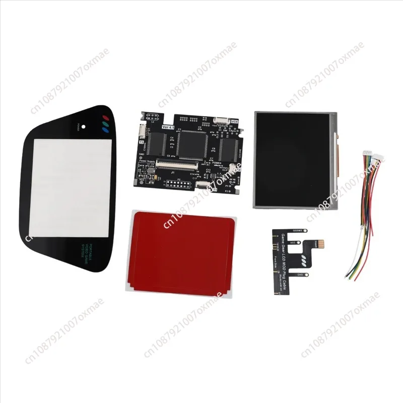 For V4 IPS OGS LCD Screen Kits for SEGA Game Gear Full Screen V4.0 Display LCD Highlight Brightness for SEGA GG Black