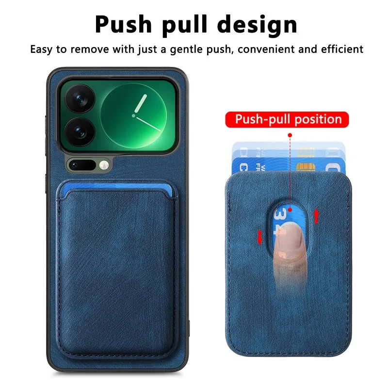 For Magsafe Leather Case for Xiaomi 18 Pro Max 18pro Magnetic Detachable 2 in 1 Wallet Card Pocket Holder Cover for Mi 18promax