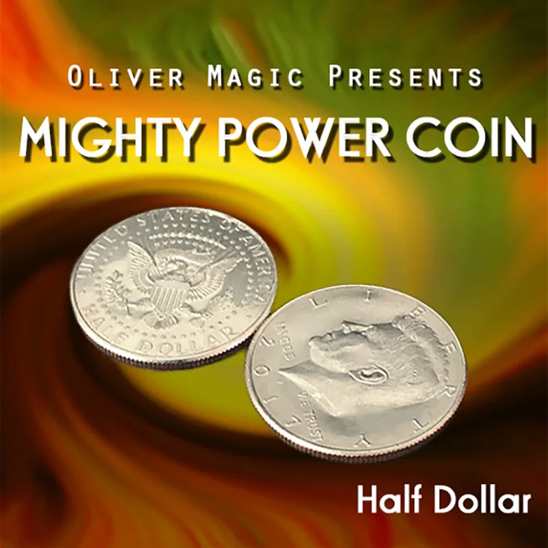 

Mighty Power Coin (Half Dollar) by Oliver Magic Tricks Magnetic Coin Vanishing Magia Close Up Street Illusions Gimmicks Props