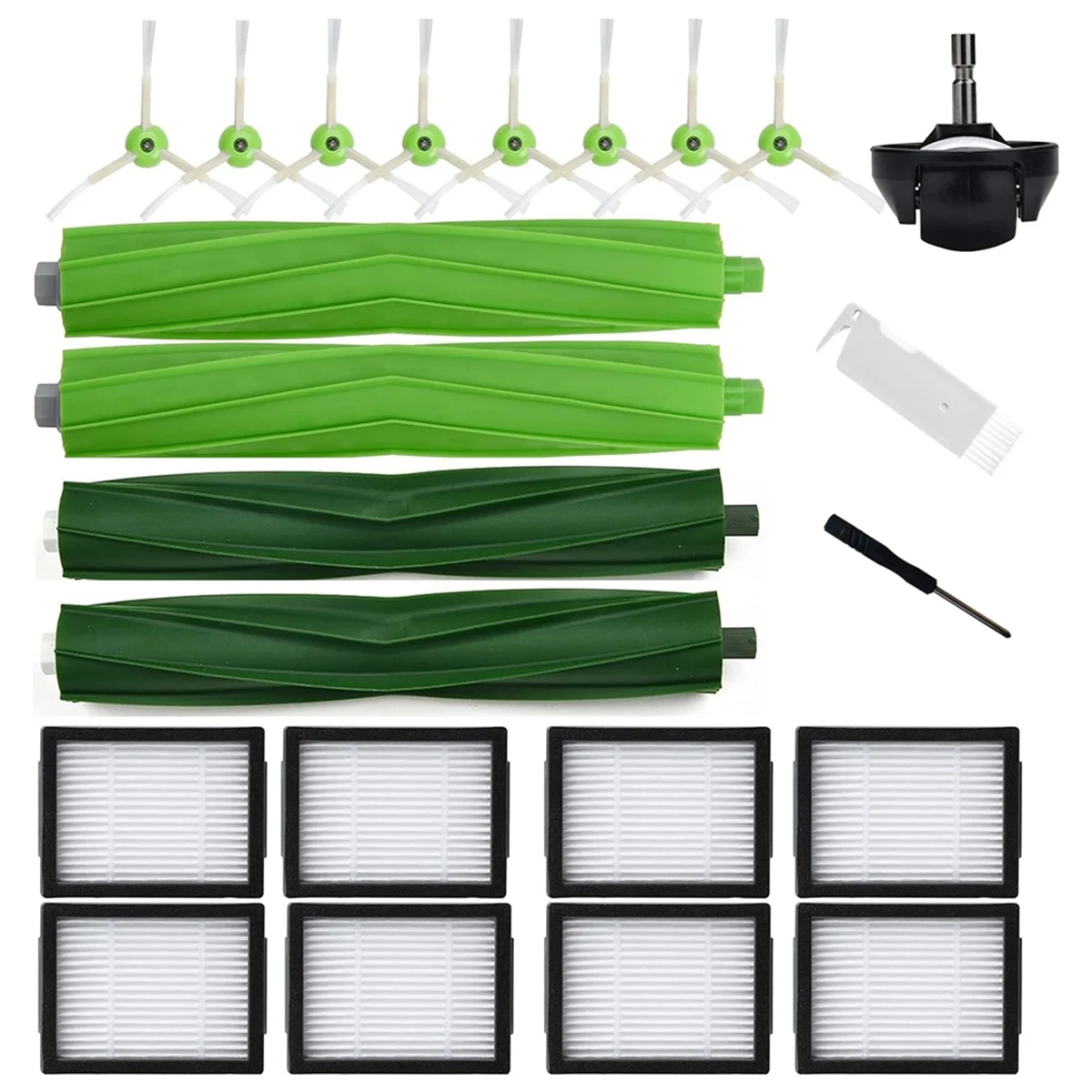 สําหรับ IRobot Roomba Evo I1 I2/+I3 I3+ I4 I5 I6 I6+ I7 I7+ I8 I8+/Plus E5 E6 E7 J5 J7 I,E & J Series ตัวกรองแปรงอะไหล่