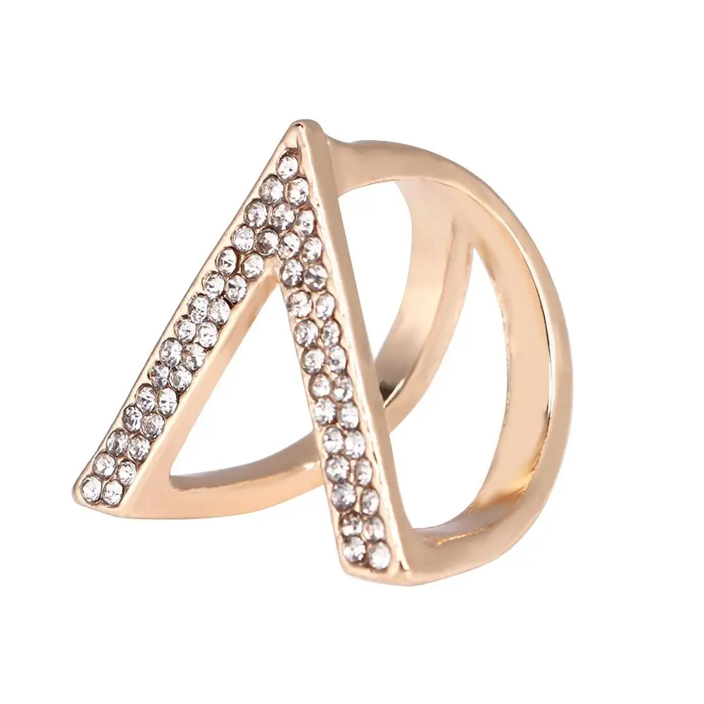 Fashion Women Girls Gift Inlaid Rhinestone Fashion Accessories Scarf Clip Shawl Buckle Scarf Ring Jewelry Brooch