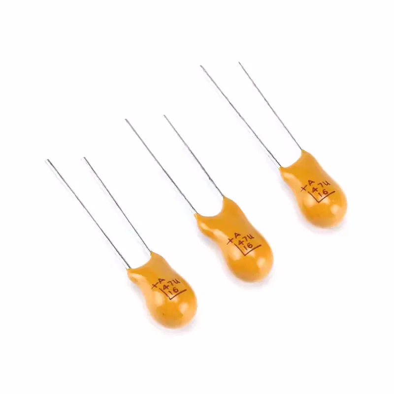 

20pcs IN-LINE TANTALUM CAPACITOR 16V 47UF (476K) ACCURACY ± 10% 2.54MM PITCH