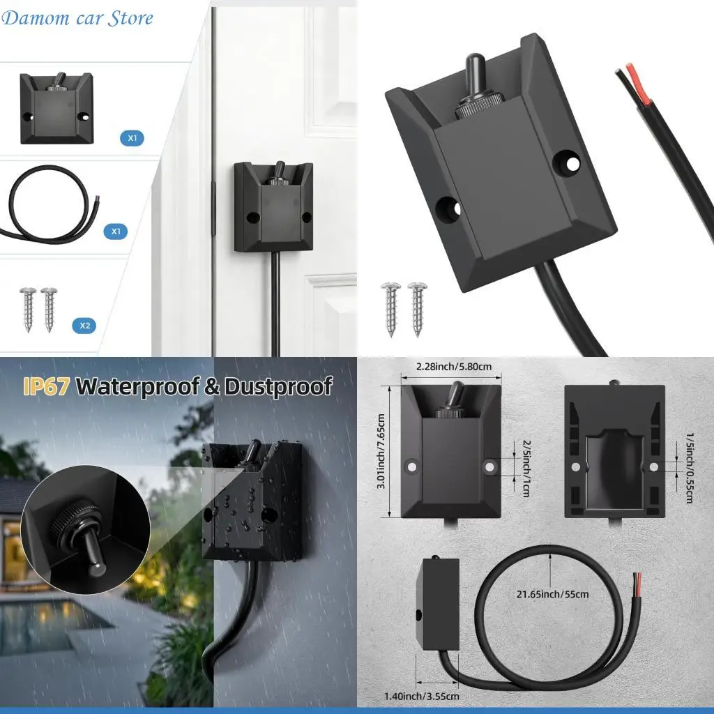 A2UC Strong 12V 30A Rockers Switches with Locking Mechanism 264346-10 for Reliable Circuit Control In Harsh Environments