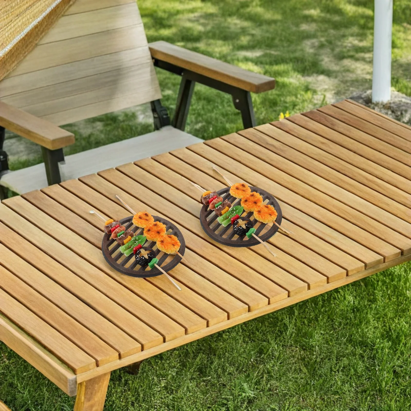 

Outdoor Grill Grate Adjustable Cast Iron Grates Campfire Cooking Charcoal Grills