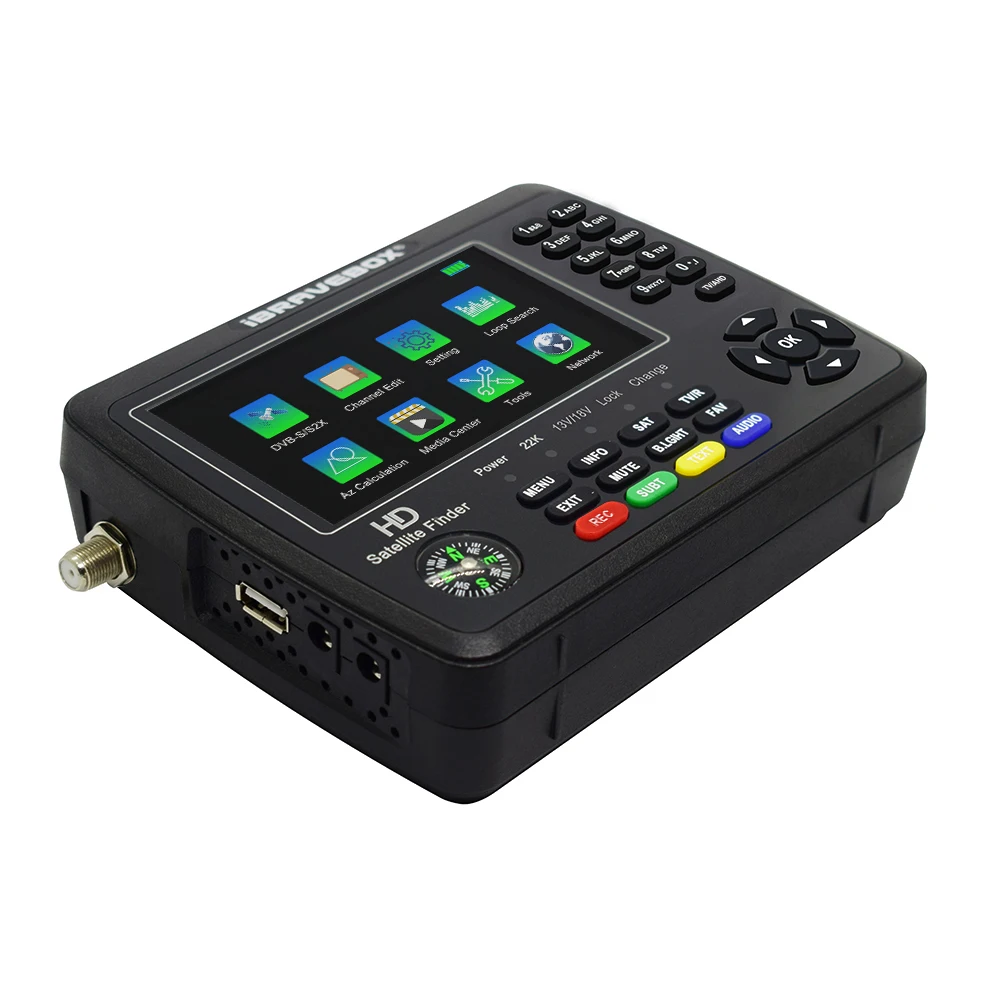 New iBRAVEBOX finder V10 finder max+  DVB-S/S2/S2X/H.265+AHD(8MP) receptor tv signal receiver sat decoder