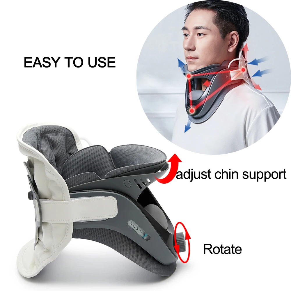 Neck Traction Device Neck retractor Support Inflatable Cervical Vertebra Tractor Stretching Brace Neck Stretcher Health Care