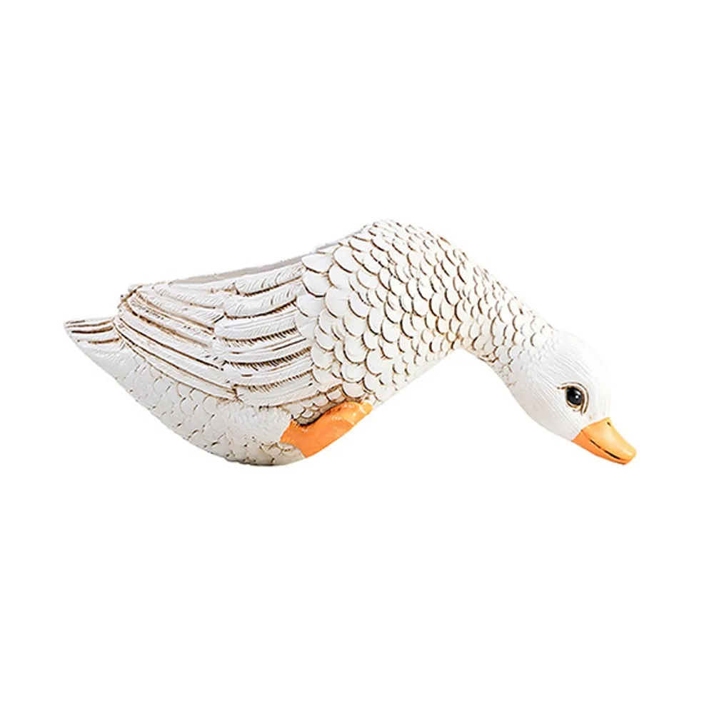 

Plant Pot Cartoon Rooster Duck Flower Pot Handmade Waterproof Chicken Planter Resin Crafts Animal Succulent Pots For Garden Lawn