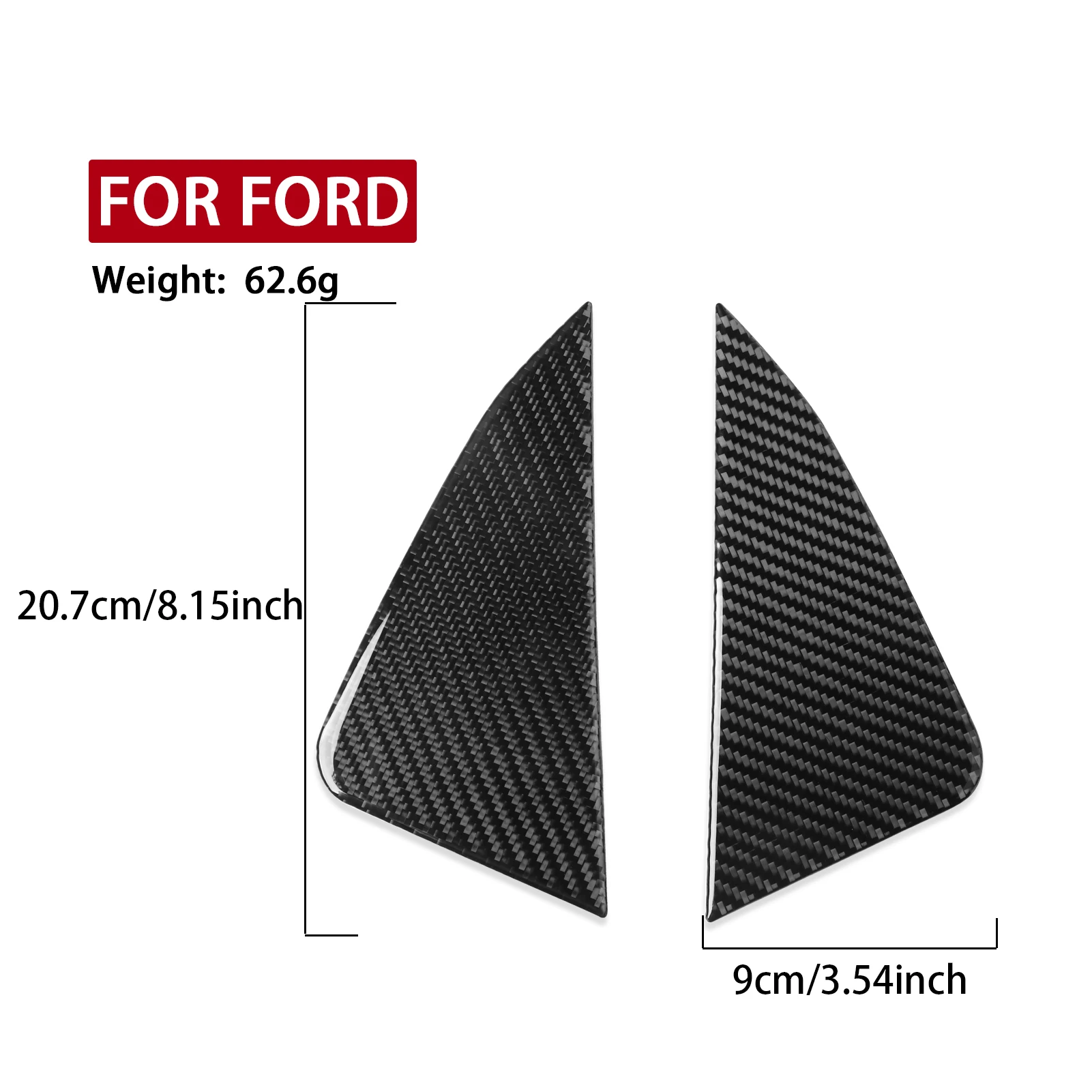 Carbon Fiber Center Console Storage Box Sides Panel Car Accessories Interior Cover Trim Sticker For Ford Explorer 2020—2023