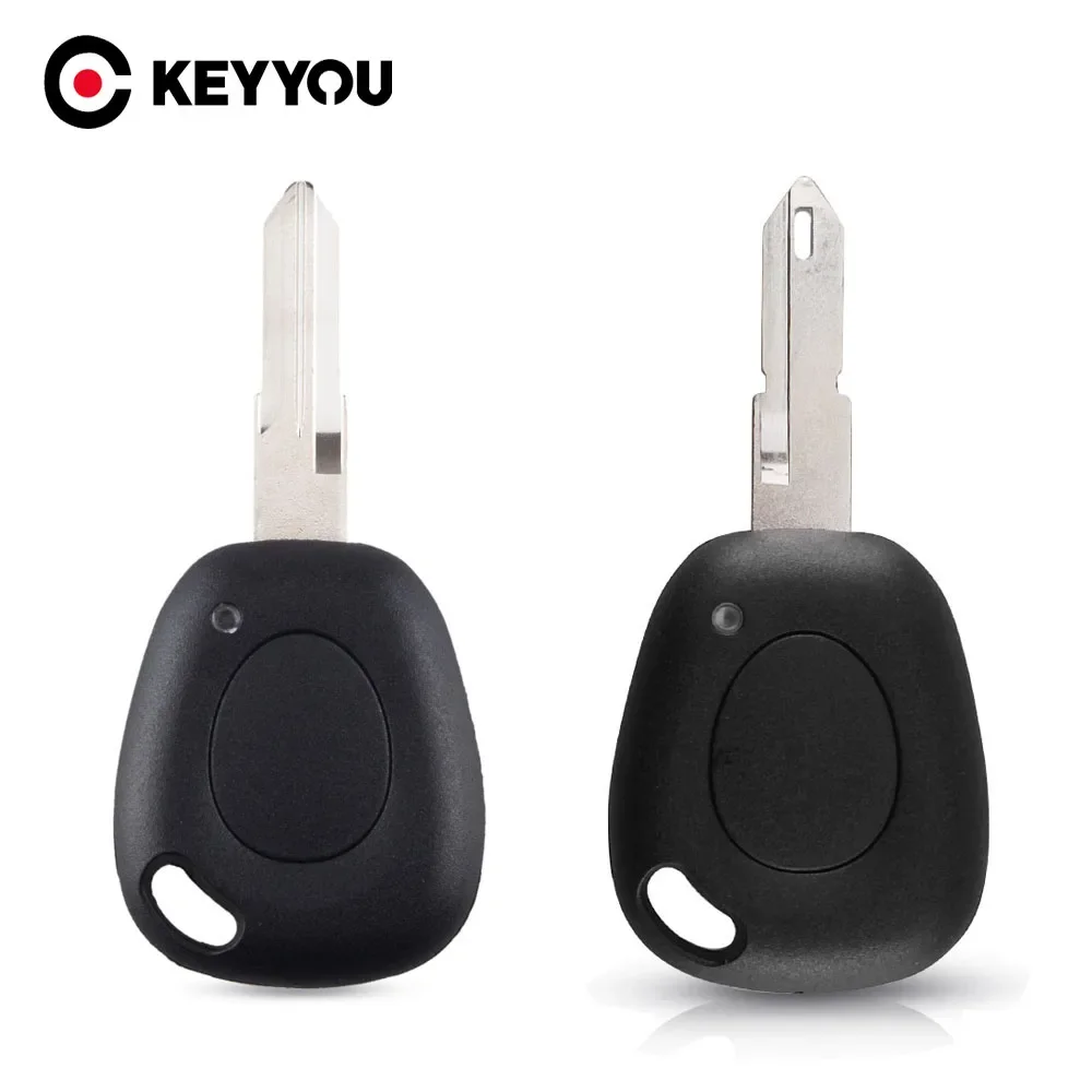 KEYYOU Remote Car Key Case Shell Fob For Renault Twingo Megane Scenic Laguna 1 Button with Uncut Blade NE73 VAC102 Blade Cover