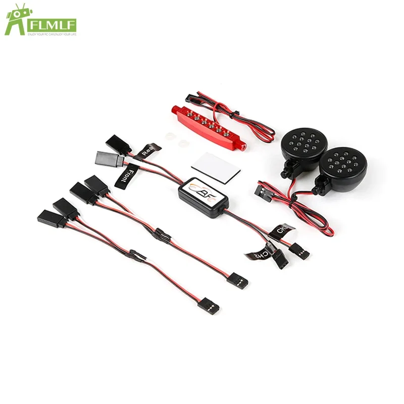 Luz LED + foco delantero + juego de luces traseras 1 apto para 1/5 HPI ROFUN BAHA ROVAN KM BAJA 5B Rc coche juguetes piezas de juegos