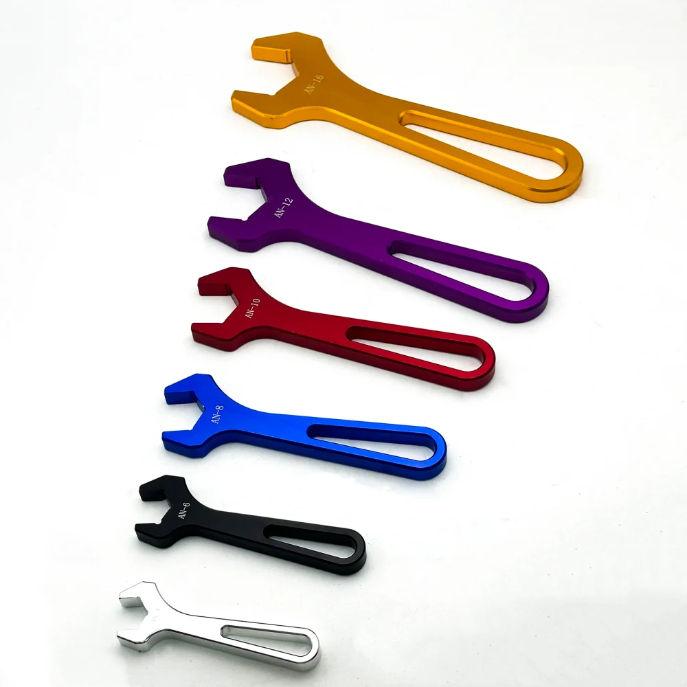 

6 Colour Wrench Kit Aluminum AN Hose Fitting Tool Set for AN4 AN6 AN8 AN10 AN12 AN16 Car Accessories Fuel Supply&Treatment