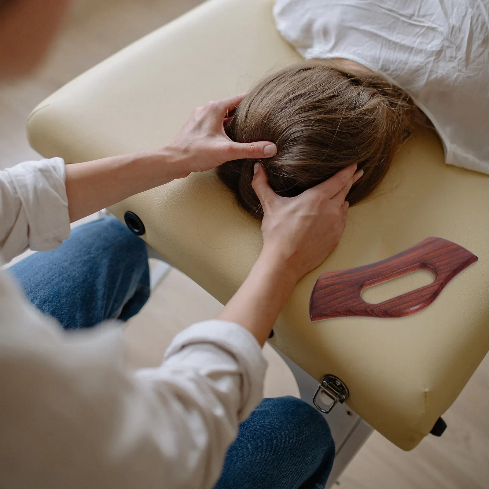 

Доска для массажа Гуаша из натурального букового дерева, гладкая, ручной работы, для лица и тела, инструмент для массажа мышц, ухода за кожей, деревянный массажер для терапии.