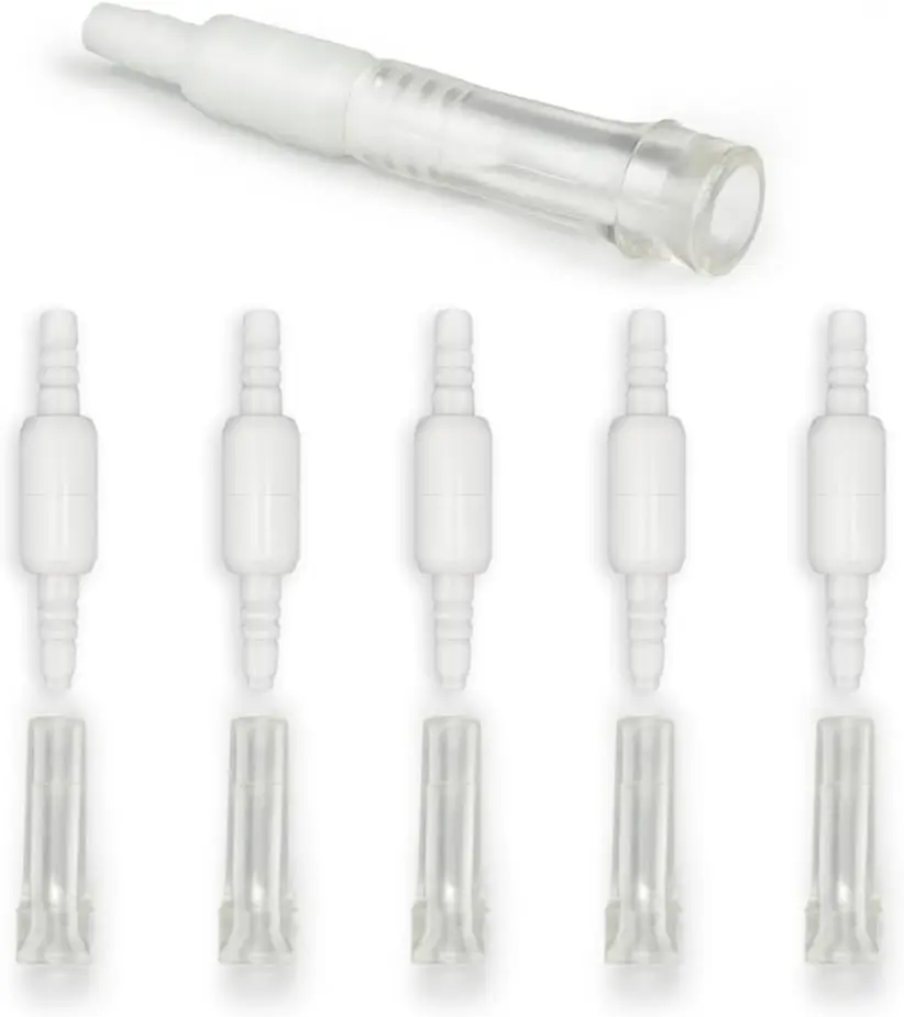 Rotating connector for oxygen tube, seamless rotating tube or pipe, 360-degree rotation, standard size