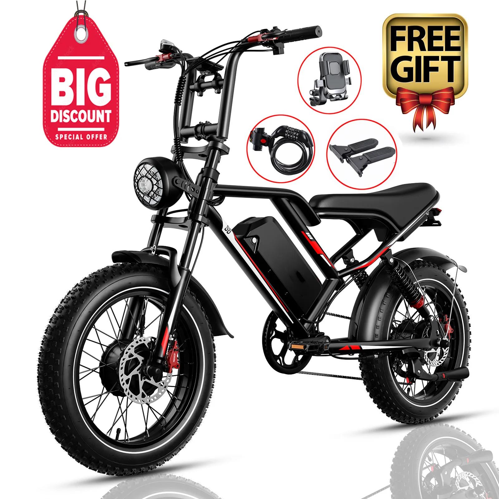 

48V 17.5ah 25AH Adult Electric Bicycle 1000W 2000W Fat Tire Electric Bicycle Drop Transport