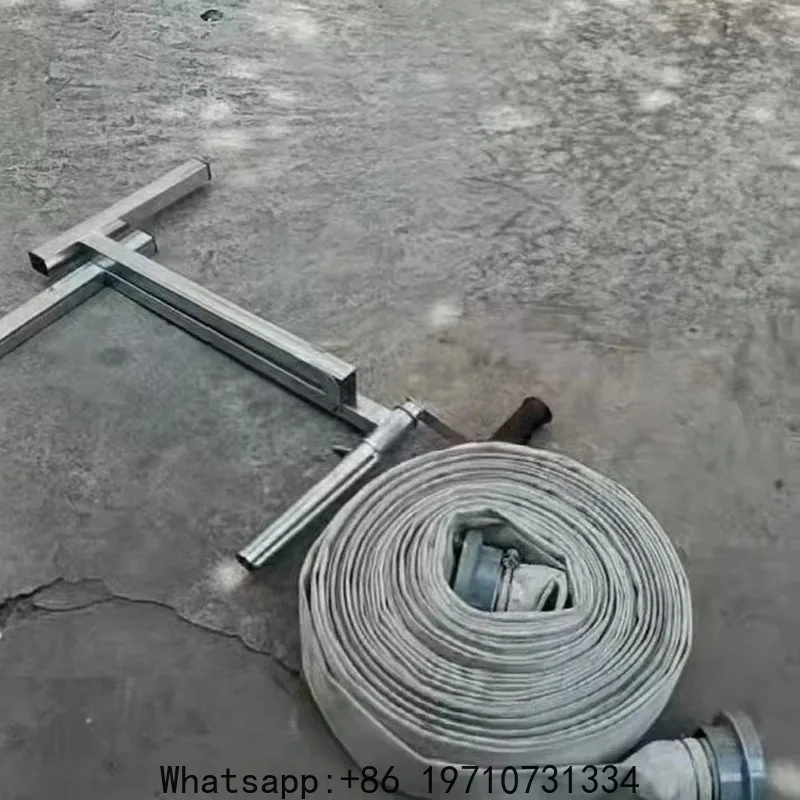 New Portable Hose Reel Machine Foldable Manual Fire Hose Winder Agricultural Water Hose Winding Rack Storage Tools