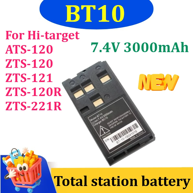 

Новая батарея BT10 BT-10 для тахеометров Hi-target ATS-120, ZTS-120, ZTS-121, ZTS-120R, ZTS-221R, BT-10-18041018, 7.4В 3000мАч