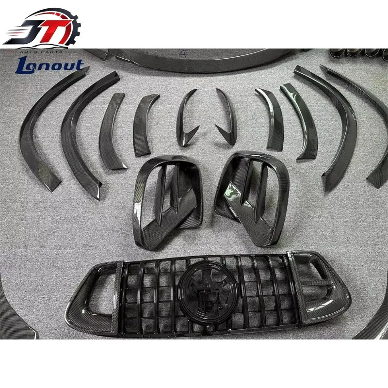 B Style Full Set Body Kit for forfor  mercedes GLE63 GLE53 Upgrade Front and Rear Bumper Grille Complete Side