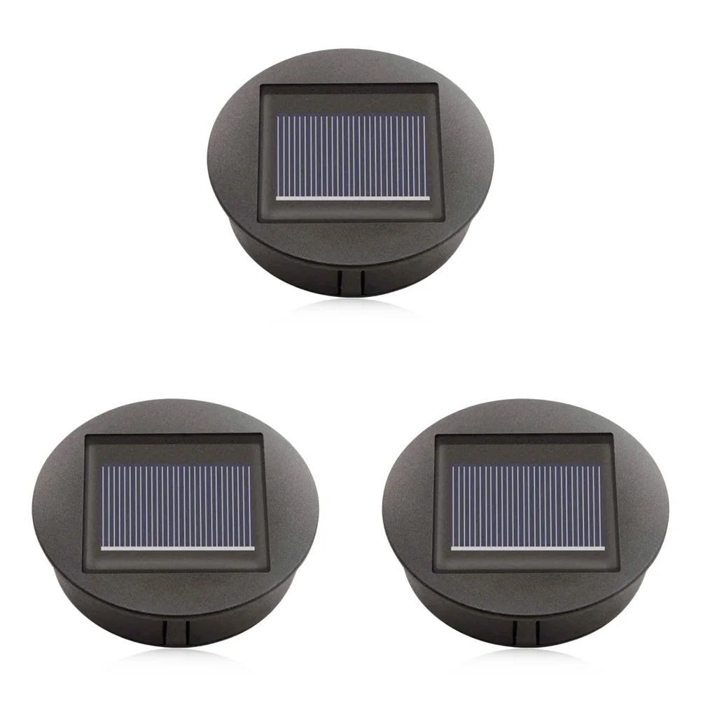 

3-10PCS Solar Lamp Base with LED Bulb Atmosphere Decorate Light Holder IP44 Waterproof Courtyard Light Base for Outdoor Garden