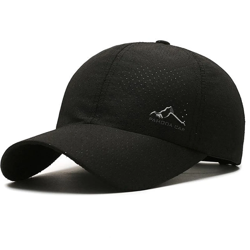 Summer Quick Drying Thin Breathable Mesh Sports Hat Men and Women Sun UV Protection Letter Printed Baseball Outdoor Hiking Cap