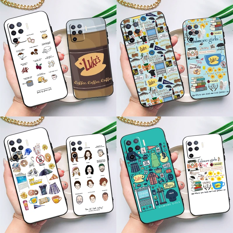 Gilmore Girls Collage Case For OPPO A17 A57 A77 A78 A15 A16 A52 A72 A76 A96 A74 A94 A5 A9 A31 A93 A54S A53S A57S