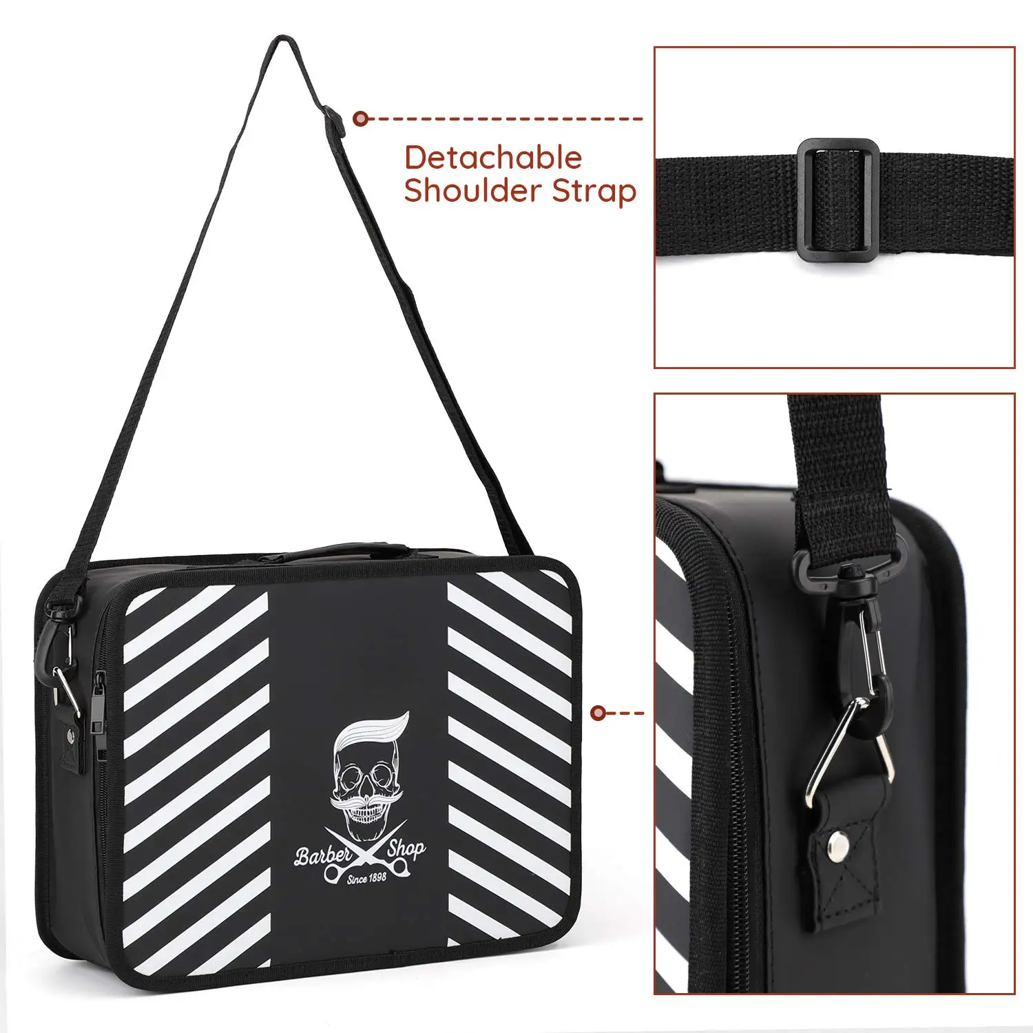 Barber Tools Storage Bag, PU Leather Organizer