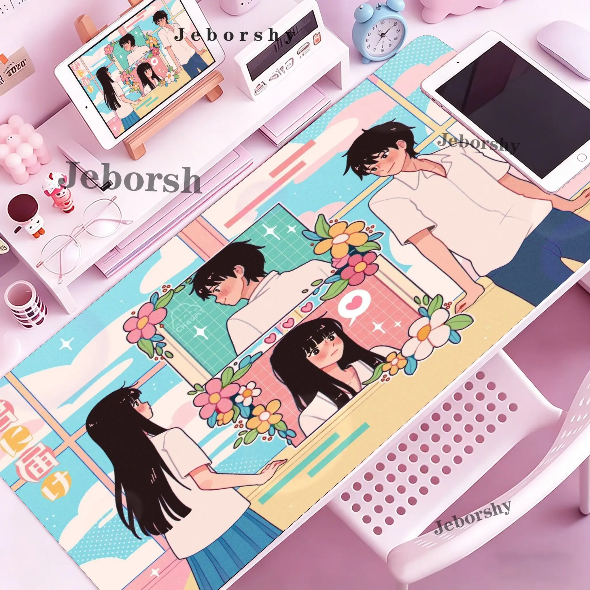 Kimi Ni Todoke From Me To You Large Gaming Mouse Pad,Stitched Edges,Soft Rubber,Gaming Deskpad for Office Desk & Home Use