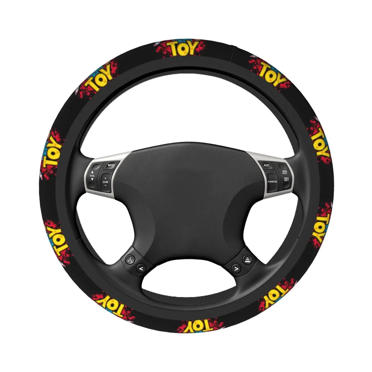 Child's Play  Toy Gory Steering Wheel Cover Soft Chucky Chibi Halloween Steering Wheel Protector Universal Car Accessories