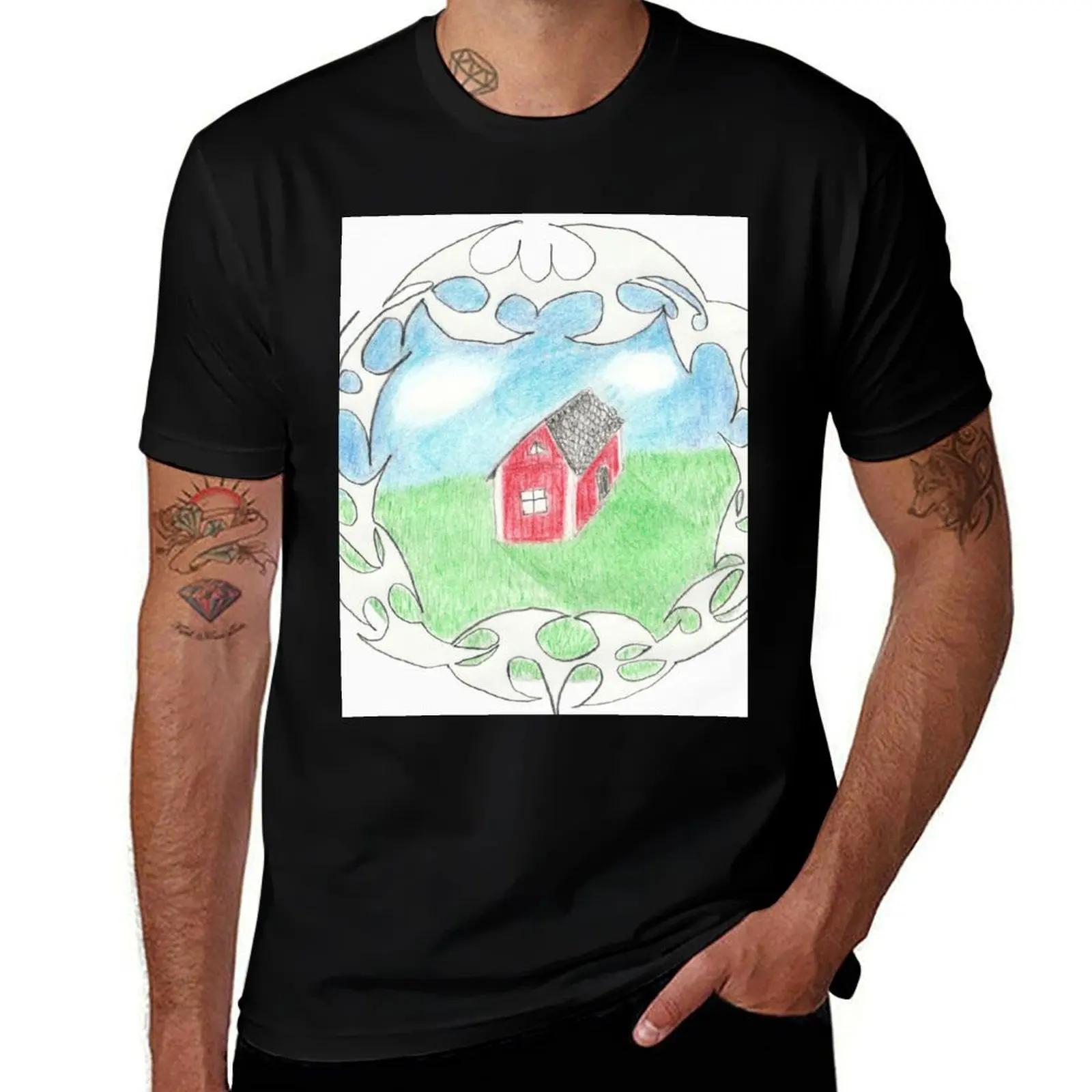 Bladee + Ecco2k - Crest T-Shirt Casual Loose Fit Short Sleeve T-Shirt