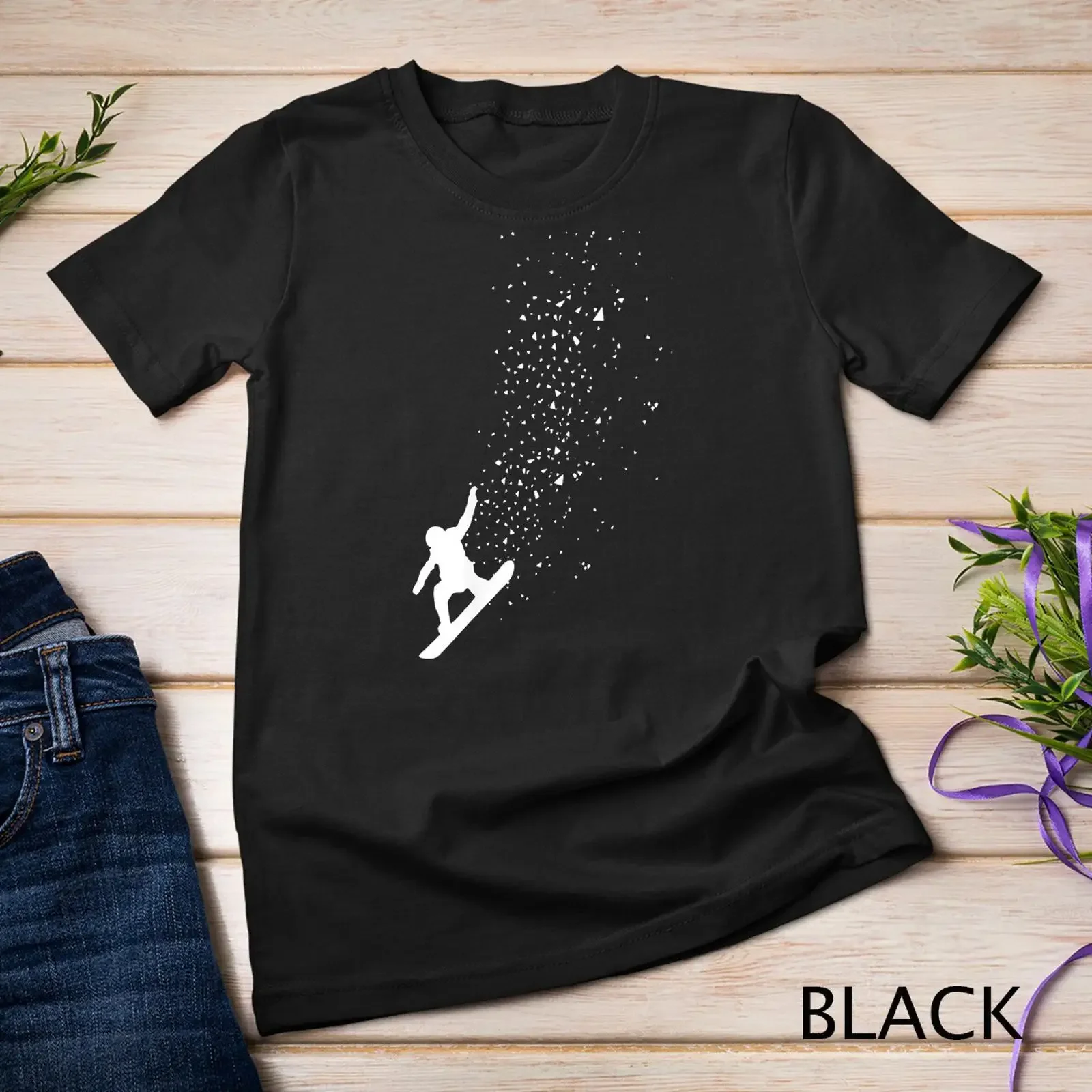 Snowboard Freestyle Snowboarding Snowboarder T shirt vintage Washed homme Unisex streetwear Breathable Stylish Slightly Soft