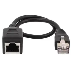RJ45 Angled Ethernet Cable Universal Gigabit Cat5 Male to Female Network Extension Wire Copper CAT5E rj45 Extender 0.3m 0.6m 1m