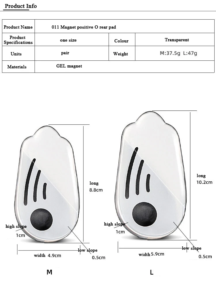 1/5 Paar O/X Beintyp Valgus Korrektur Männer Frauen Silikon Gel Schuhe Einlegesohle Orthopädische Einlegesohlen für Füße Magnet Massage Schuh Pads – Detail 2