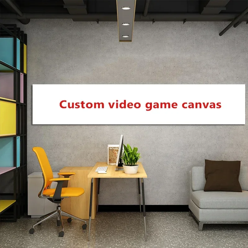 VIP -1pcs Custom Video Game Poster， Cartoon Pictures， Artwork Canvas Paintings Wall Art for Home Decor Anime Poster