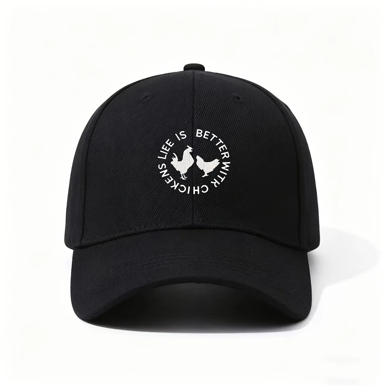 Chicken & Rooster Baseball Cap - Adjustable Lightweight Breathable Hat Suitable for Daily Outings, Beach Vacations, Camping, Str