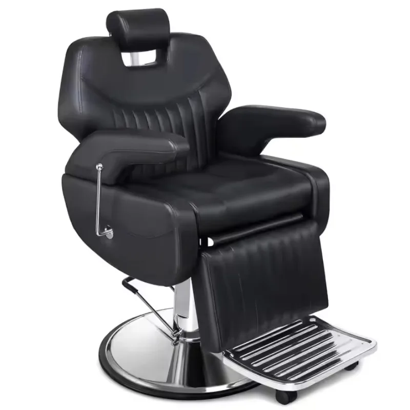 

Hair Salon Modern Classic Reclining Black Men's Barber Chair
