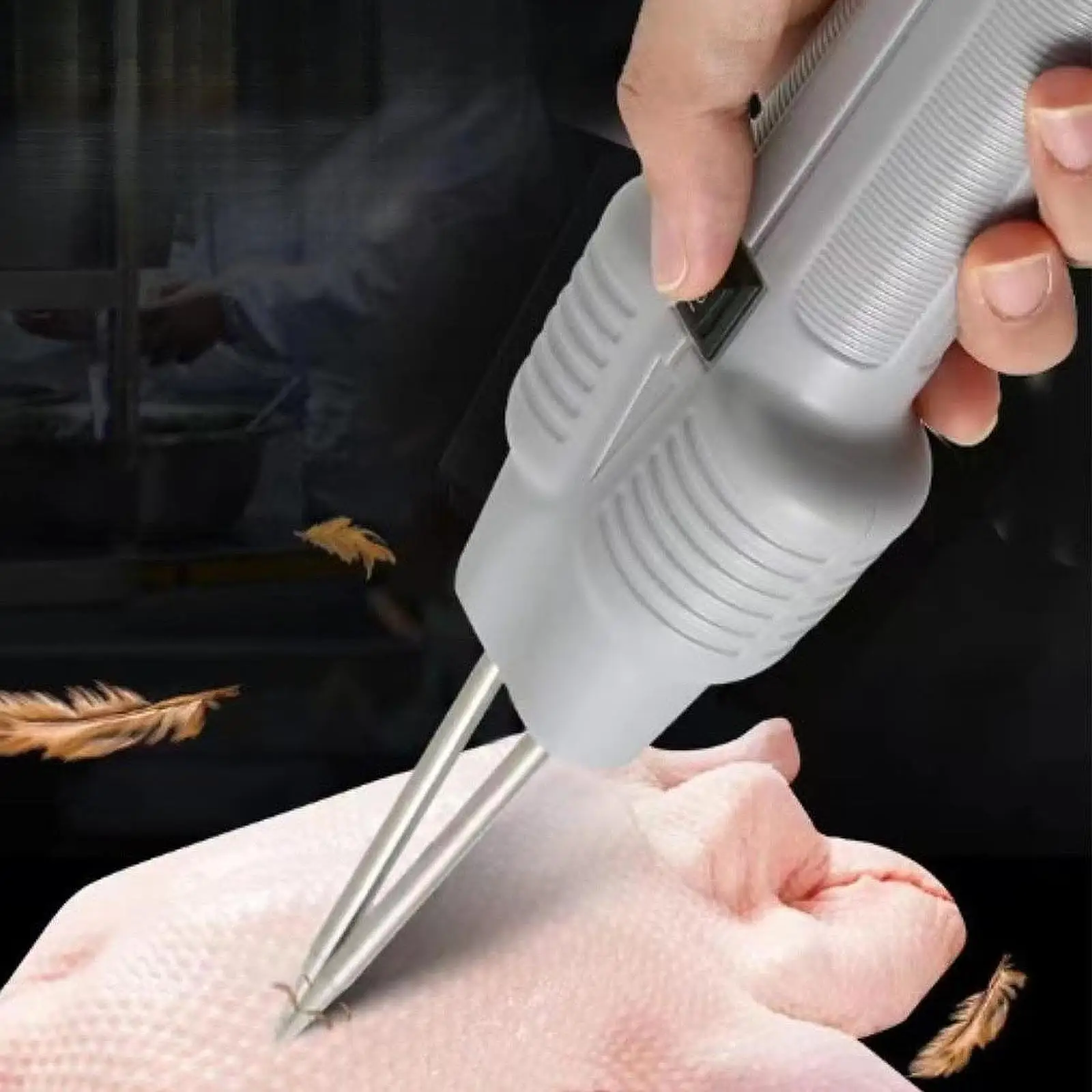 Electric Poultry Plucker Kitchen Gadget USB Rechargeable Short Hair Removal Machine for Poultry Chicken Bird Plucking Turkey