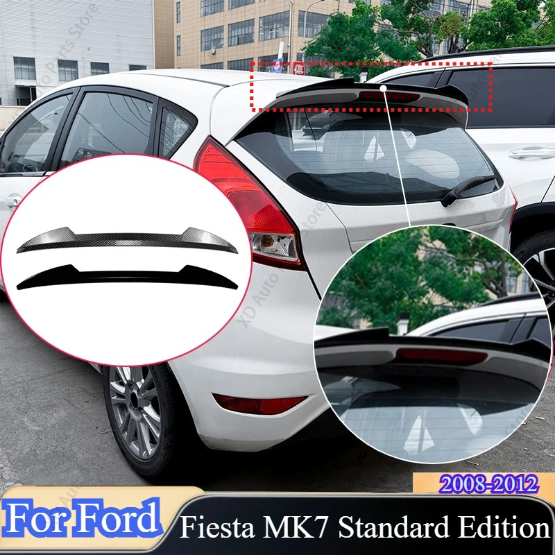 Auto-Heckflügel für Ford Fiesta MK7 Standard Edition 2008-2012 Fester Windspoiler Karosserie-Kits Exterieur-Tuning Auto-Zubehör