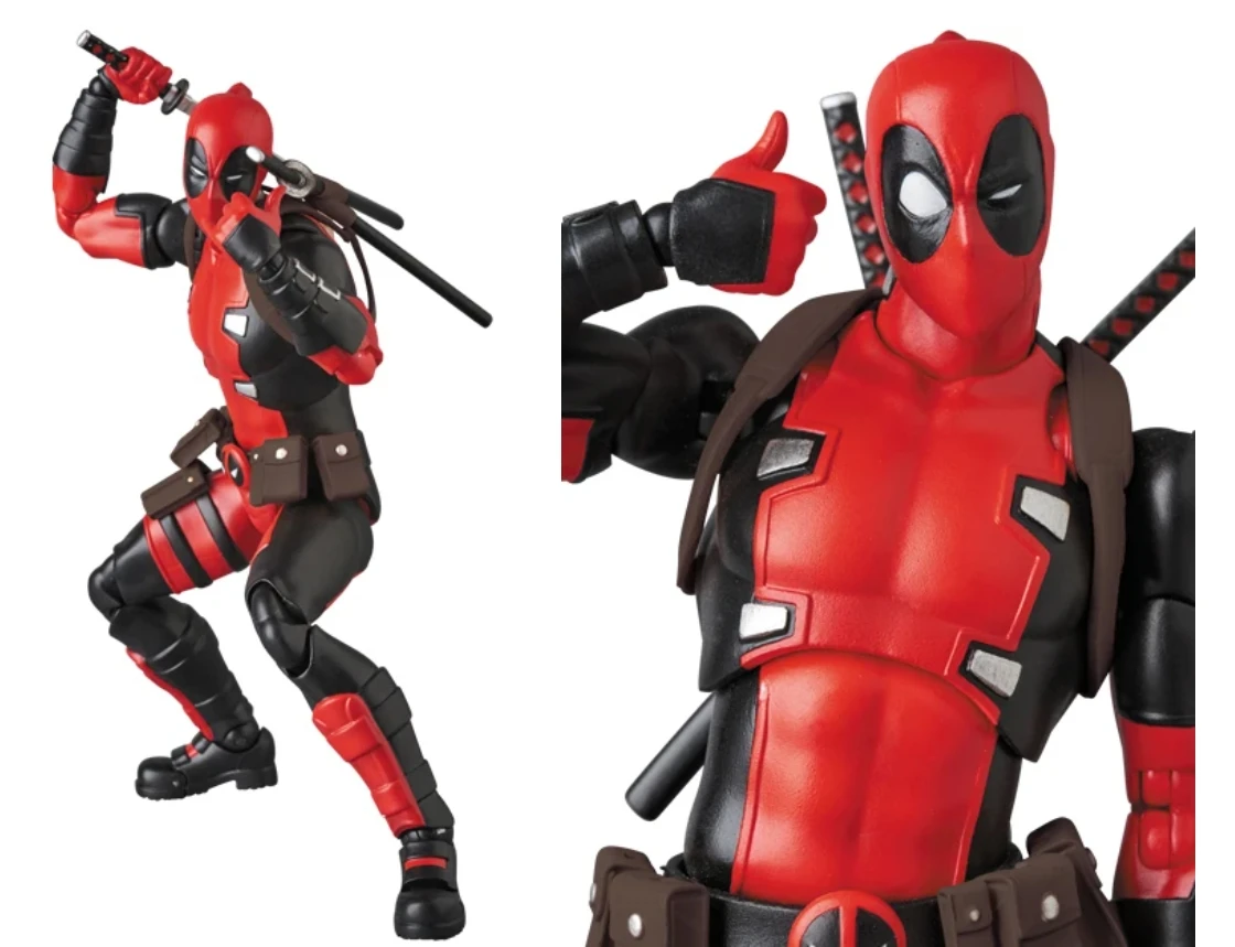 

Original Medicom Toy Reissue Mafex 082 Deadpool Gurihiru Art Ver No.082 In Stock Anime Action Collection Figures Model Toys