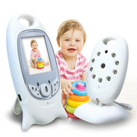 VB601 Wireless Baby Monitor Infant 2.4GHz Digital Video Baby Monitor with Temperature Display Night Vision Music