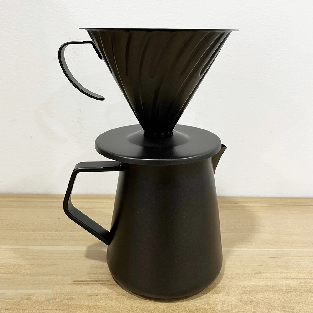 

Набор кофеварки из нержавеющей стали емкостью 600 мл со встроенным фильтром для точного домашнего заваривания и стильных любителей кофе