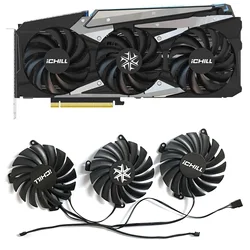 3 팬/1 세트 CF-12915S Rtx 3080 3070 Ichill X4 Gpu 팬, INNO3D Rtx 3080 rtx 3080 Ti Rtx 3090 Ichill X4 그래픽 냉각 팬