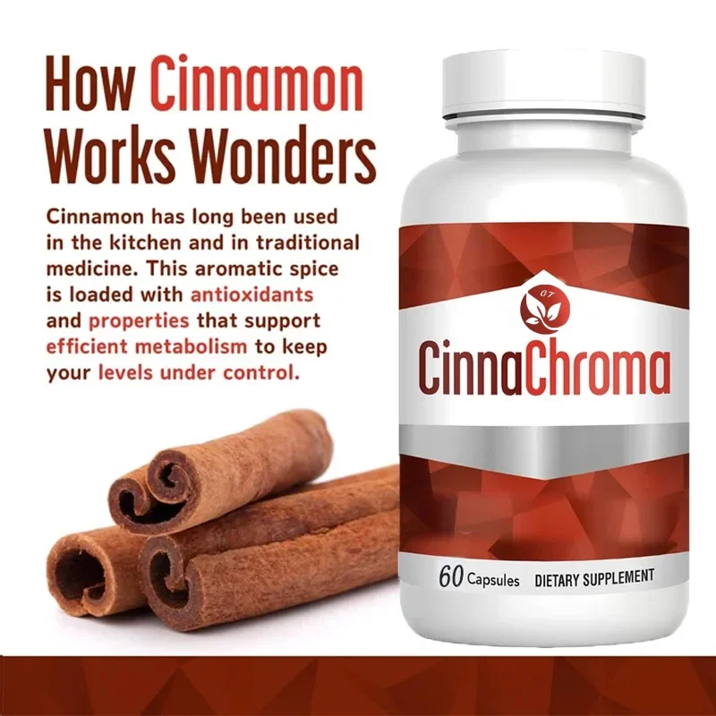 

Cinnachroma Cinnamon,Contains Chromium and Vanadium Pyridinate To Support Metabolic Cardiovascular