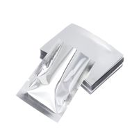 100PCS Silver Heat Seal Aluminium Foil Bags Vacuum Sealer Pouches Food Grade Storage Bag Kitchen Supplies