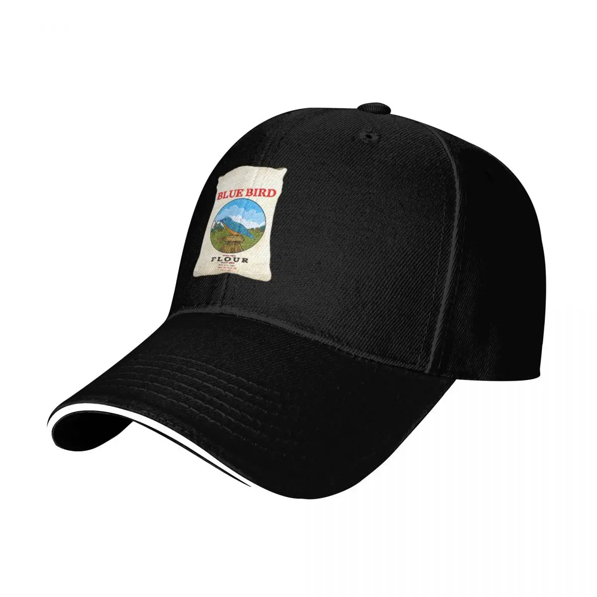 Blue Bird Flour Baseball Cap Breathable Mesh Back Adjustable Buckle Closure Moisture Wicking Quick Dry