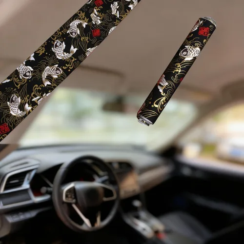 Imagen 1 del producto Pegatina Interior de coche estilo JDM, pegatina Interior automotriz bronceadora de algodón, cinta autoadhesiva con adhesivo y pegatina de tela de viento