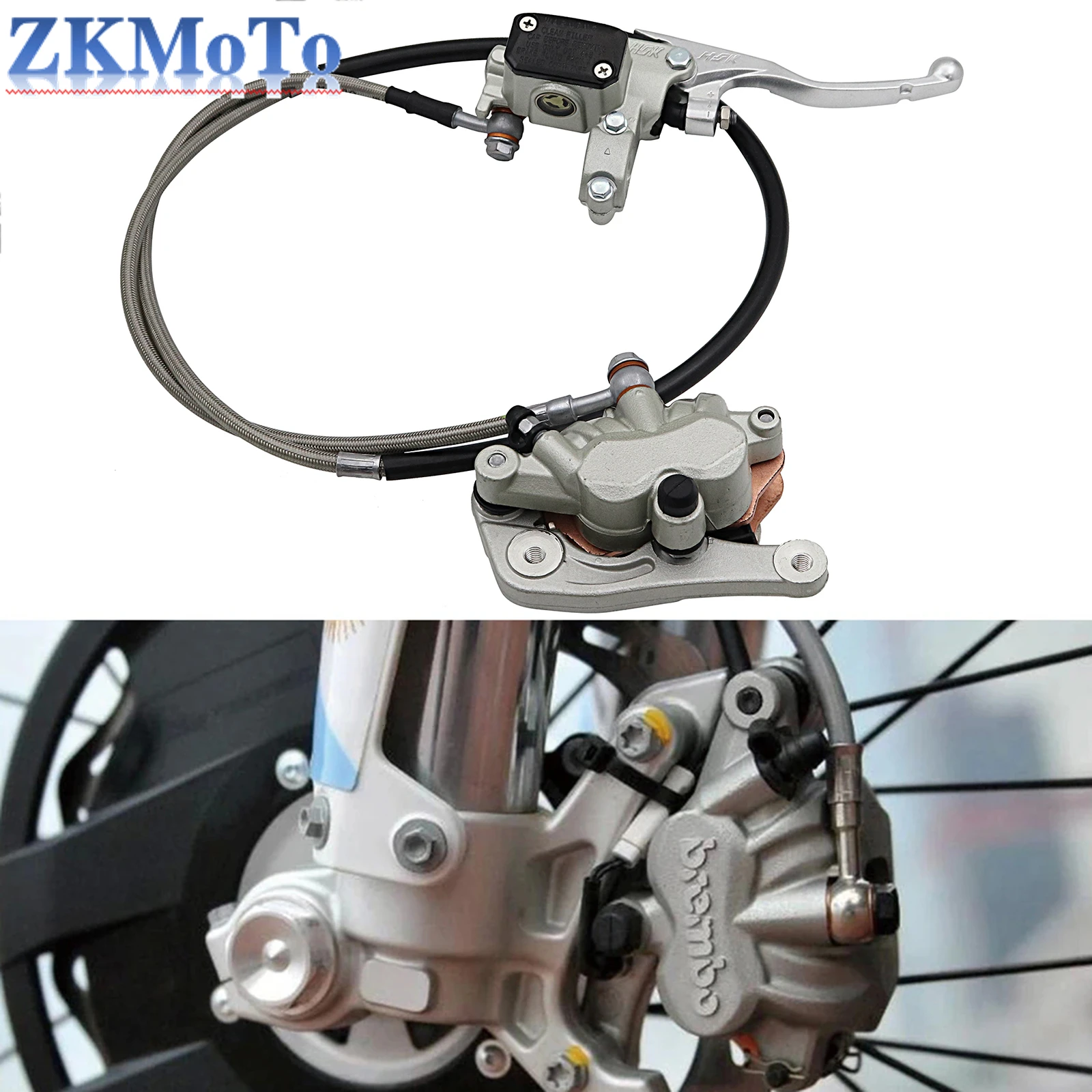 Motocyklowy zespół pompy hamulcowej przedniego zacisku Pompa hamulcowa Cylinder główny Adapter węża olejowego Urządzenie do KTM MXC SXS EXC SXF XCW Motocross