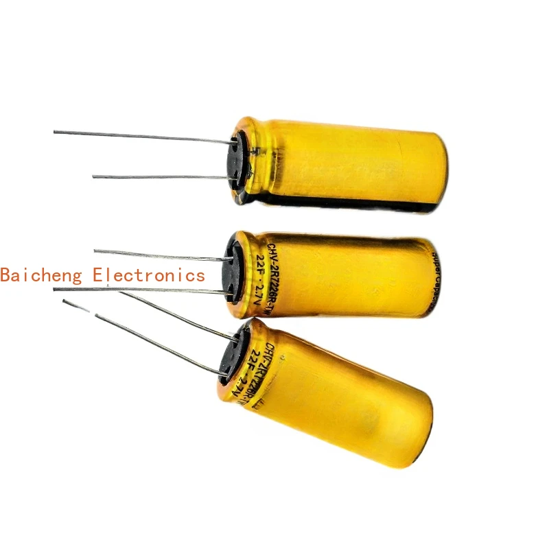 10PCS 2.7V22F  Farad Capacitor 2.7V20F Emergency Power Storage Capacitor CHW-2R7225R-TW